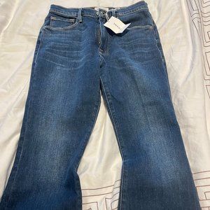 NWT Frame Women's Blue Jeans Crop Regular Fit Boot Cut Leg Denim Pants Size 27